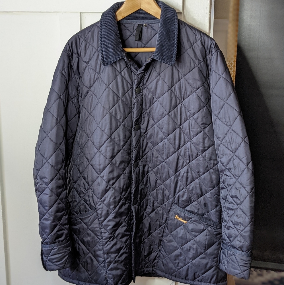 Barbour quilted jacket - navy